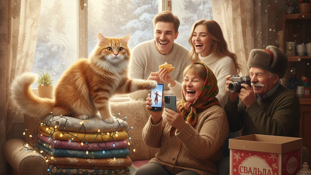 Свадебный фотограф чуть не развела кота с квартирой, когда тёща освоила TikTok в -30