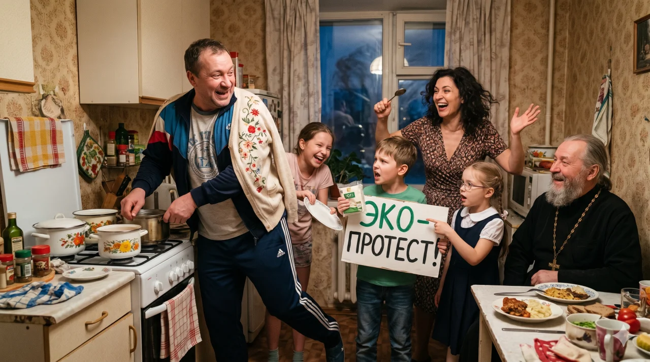 Как муж перепутал гардероб, экоактивист объявил голодовку, а крестный отец из деревни решил, что в Волгограде начался конец света